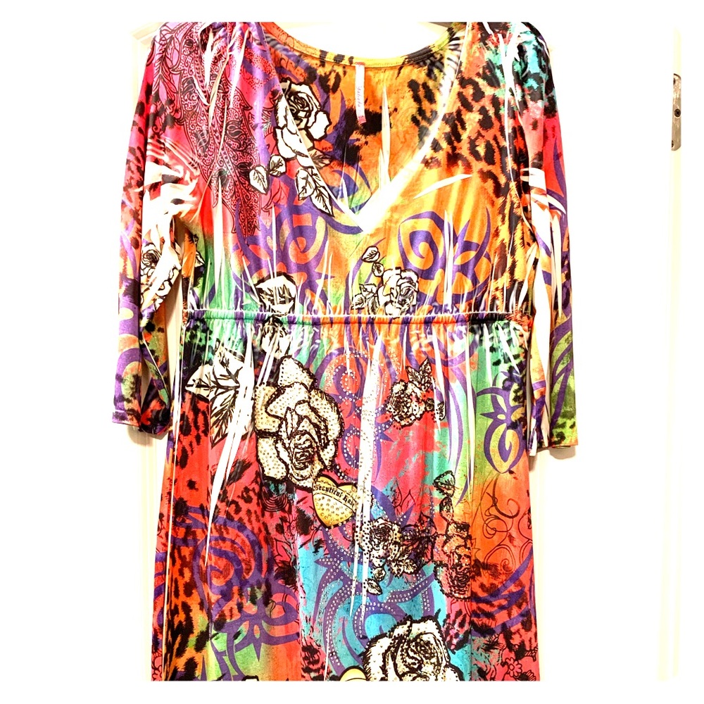 Multiple Color Fun Short Dress Size L